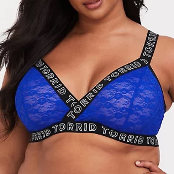 torrid Other - Torrid Logo Blue Lace Bralette 2X NWOT